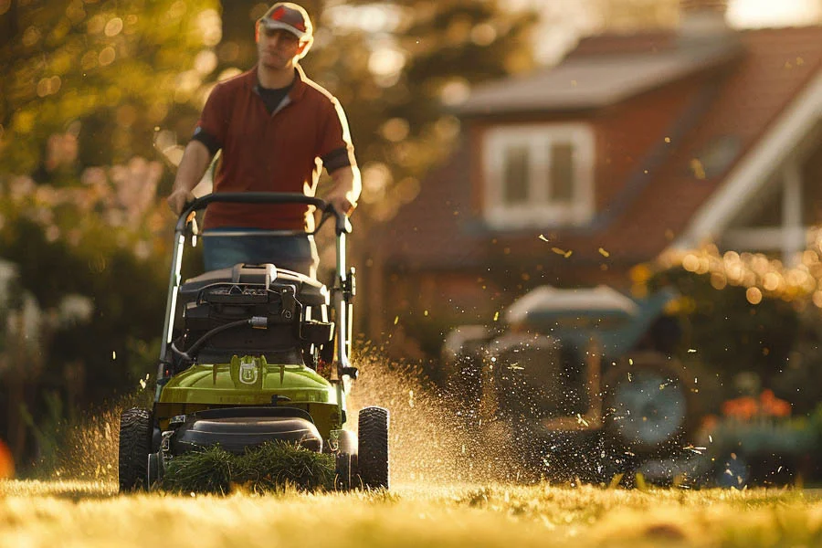 electric mulch lawn mower